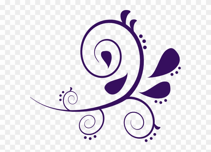 Purple Swirl Clipart - Purple Swirls Clipart - Png Download #1252162