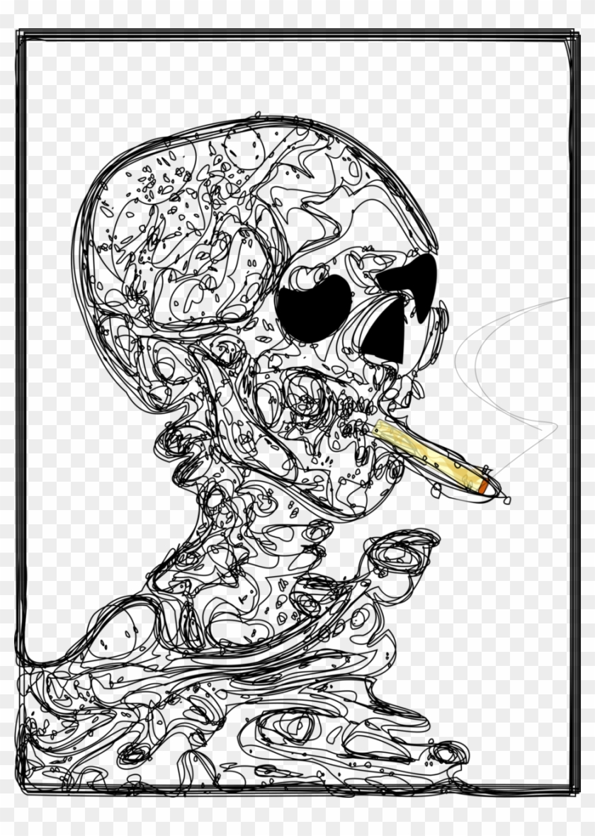 Download Van Gogh Skull Tattoo Clipart Skull Of A Skeleton - Png Download