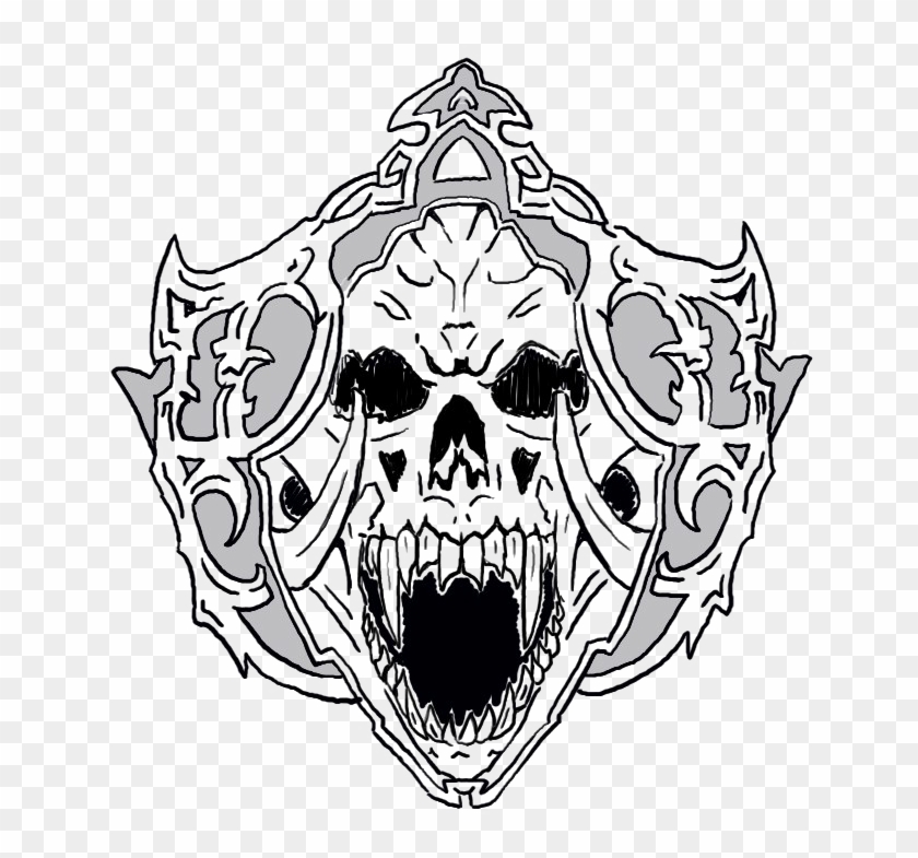 Skull Tattoo Transparent Background Png - Skull Tattoos No Background Clipart #1252651