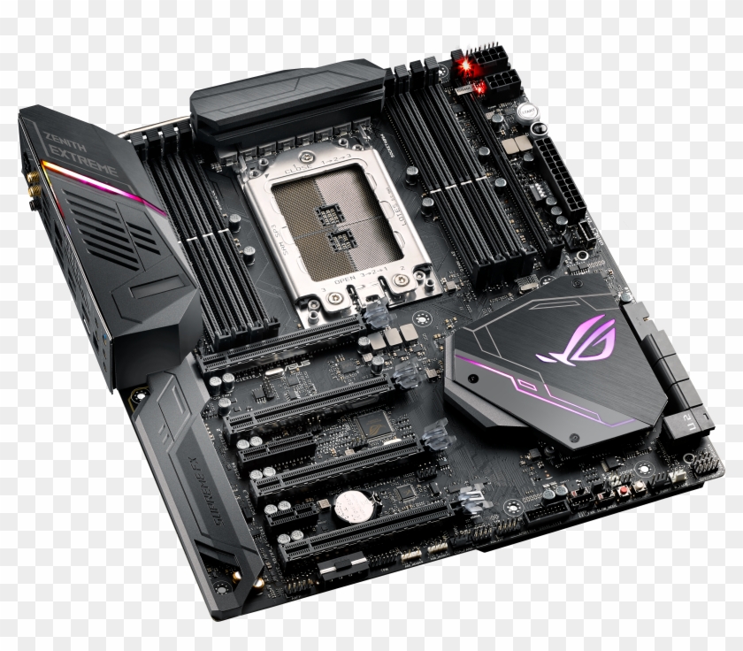 Let's Start Off With The Rog Zenith Extreme, Which - Asus Rog Zenith Extreme Amd X399 Clipart #1252755