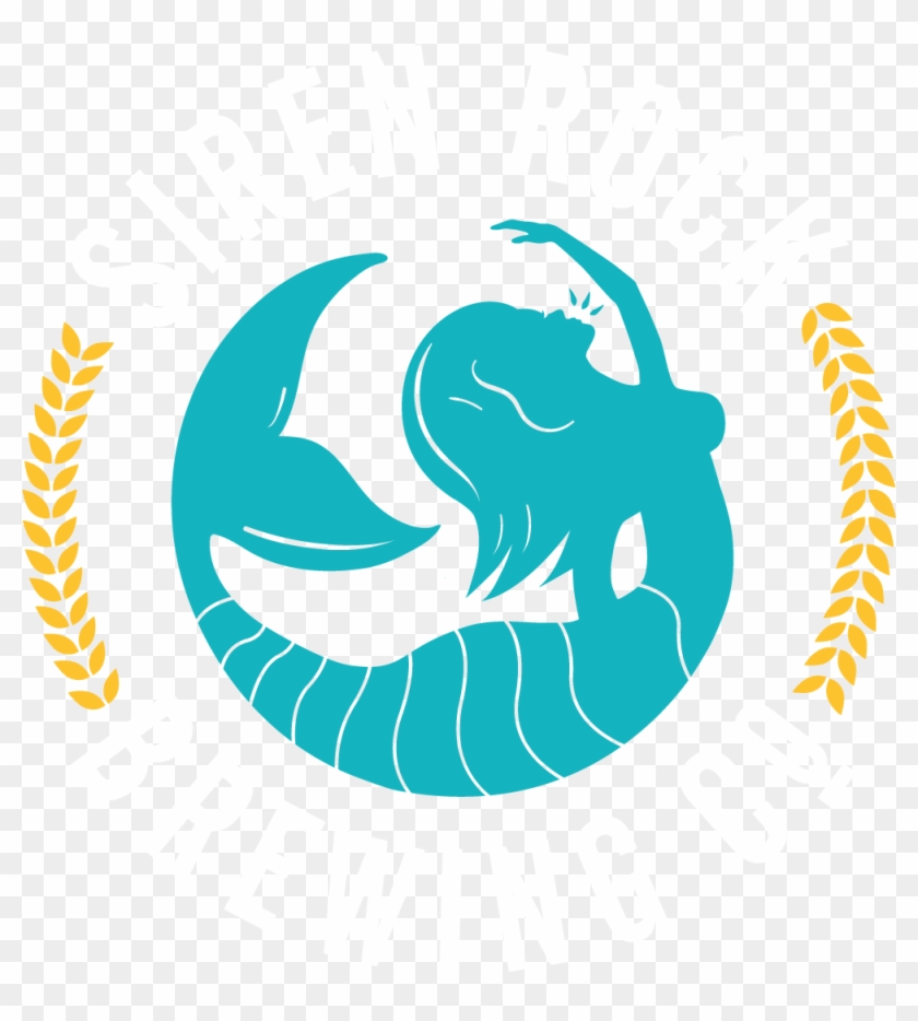 Siren Rock Brewing Company - Gold Circle Label Clipart