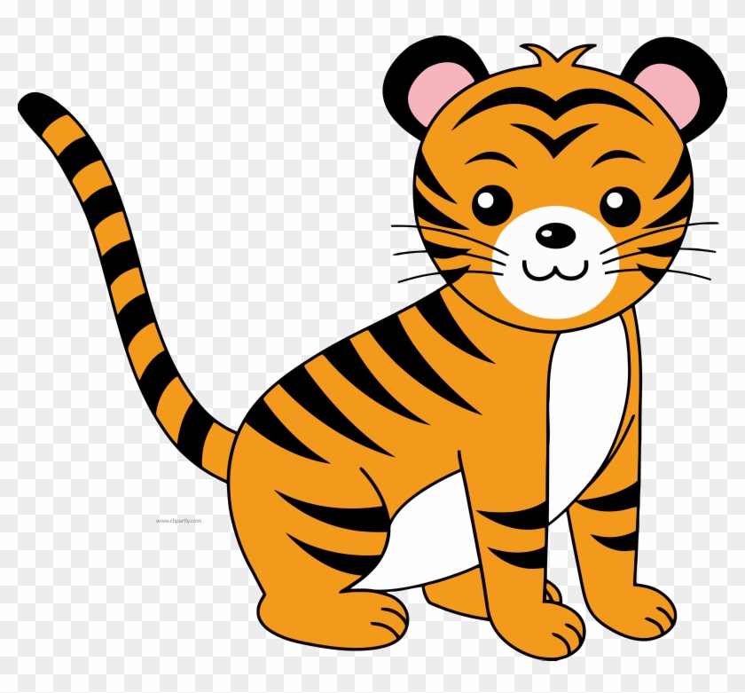 Tiiger Clipart Tiger Face - Tiger Face Easy Drawing - Png Download #1252892