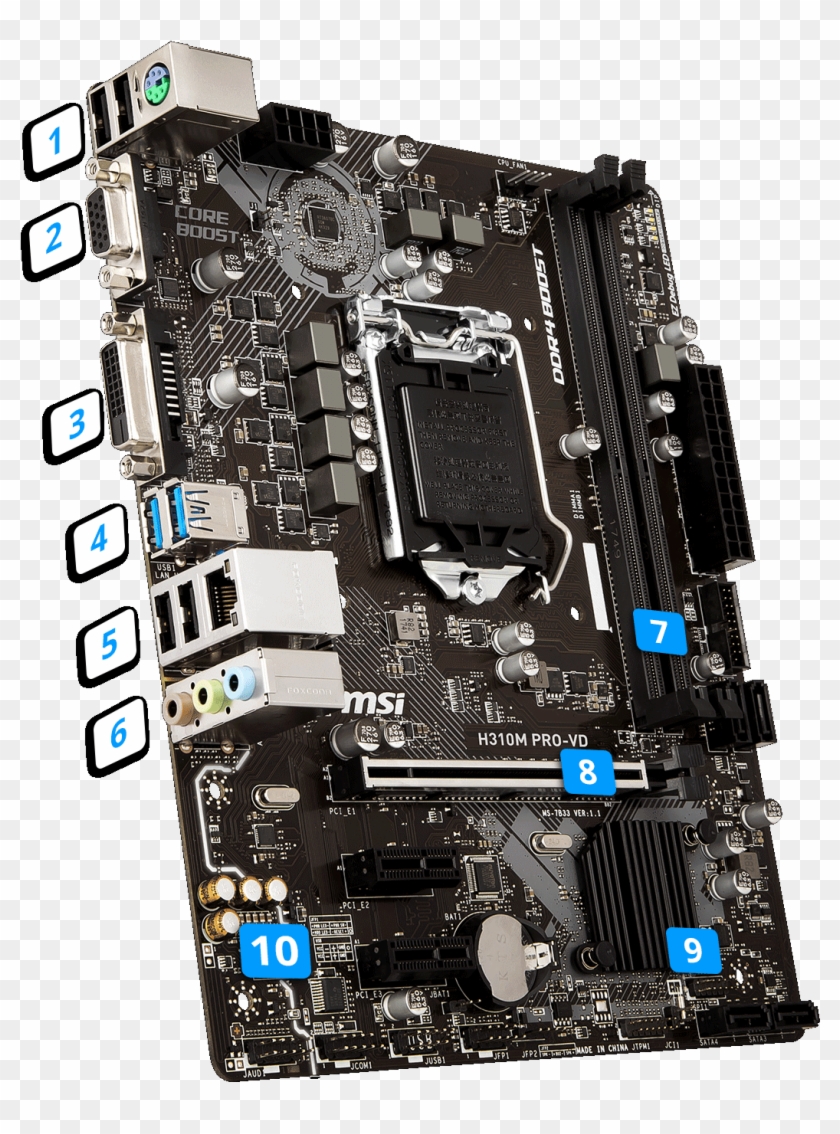 Png Transparent Stock Msi Wiring Diagram Electrical - Msi H310m Pro Vdh Clipart #1253503