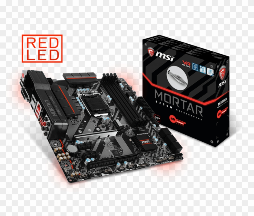 Intel B250 Motherboards B250m Mortar - Msi B250m Mortar Motherboard Clipart