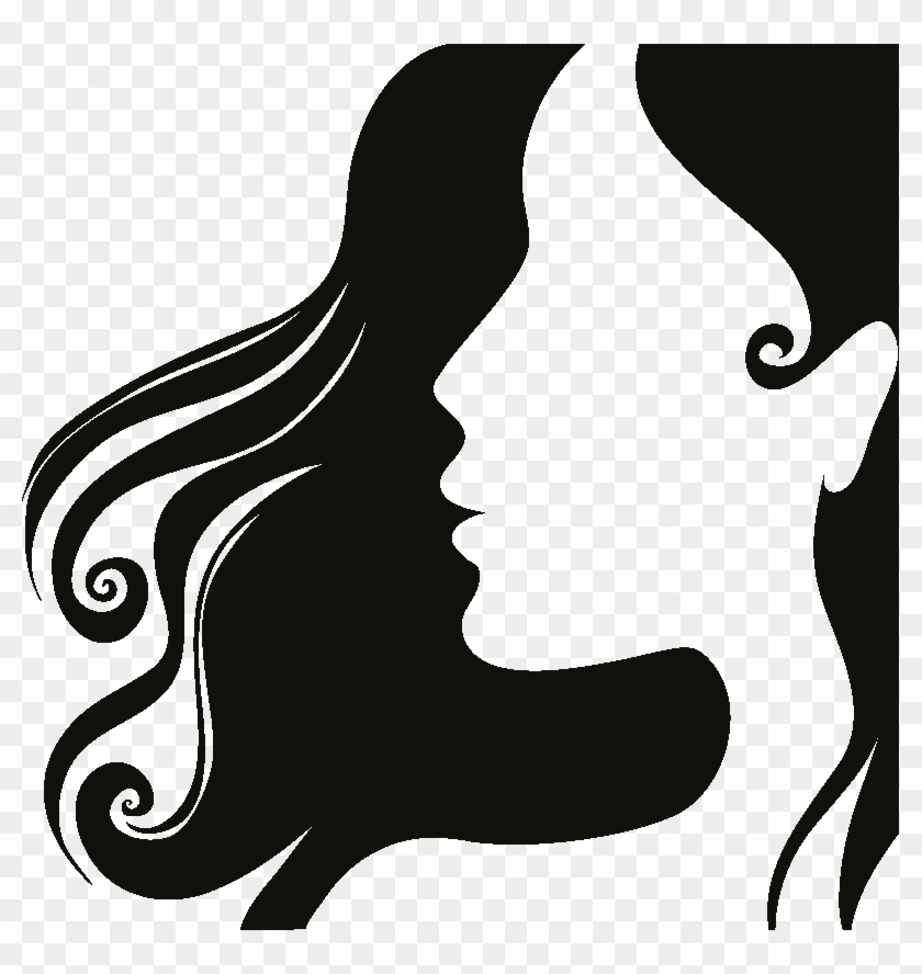 Female Head Silhouettes - Woman Head Silhouette Png Clipart
