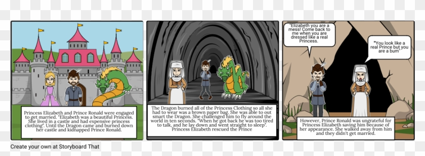 The Paper Bag Princess - Cartoon Clipart