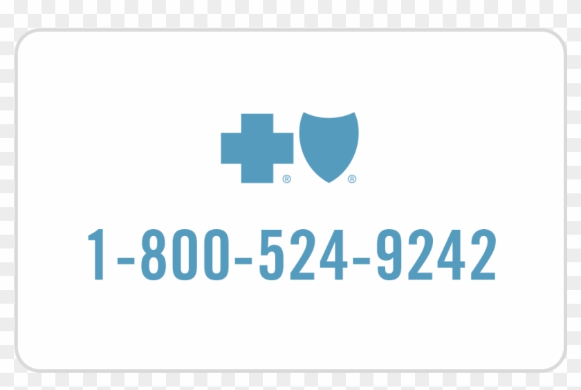 1 800 524 - Phone Number Blue Cross Number Clipart #1253781