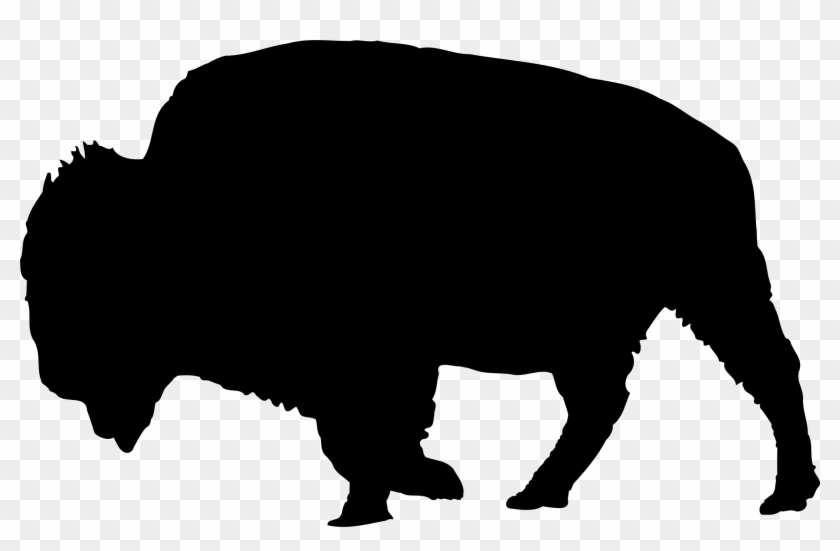 American Photo - Bison Silhouette Clip Art - Png Download