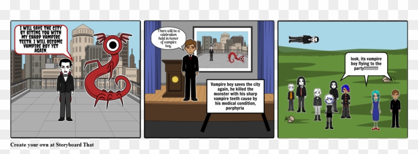 Vampire Boy - Cartoon Clipart #1254074