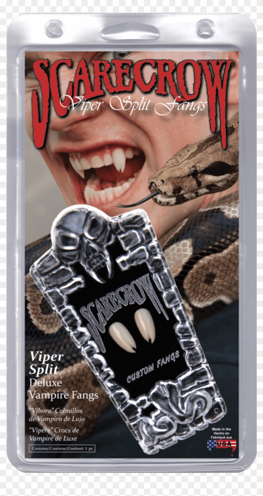 Scarecrow Viper Split Fangs - Scarecrow Fangs Clipart #1254102
