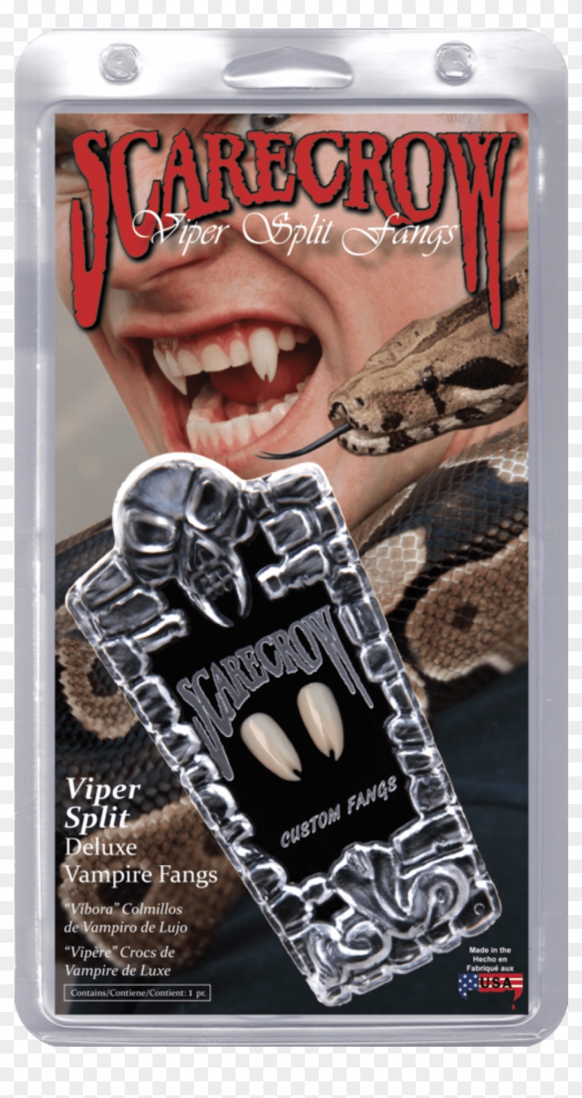 Scarecrow Viper Split Fangs - Scarecrow Fangs Clipart