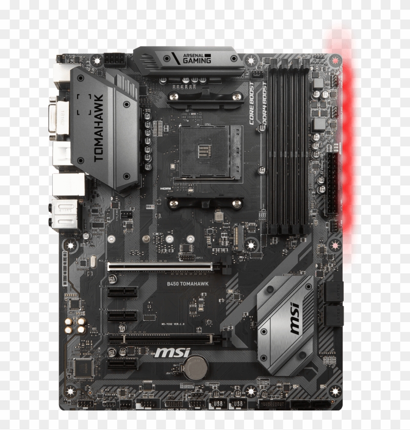 Msi B450 Tomahawk Atx Am4 Clipart #1254377