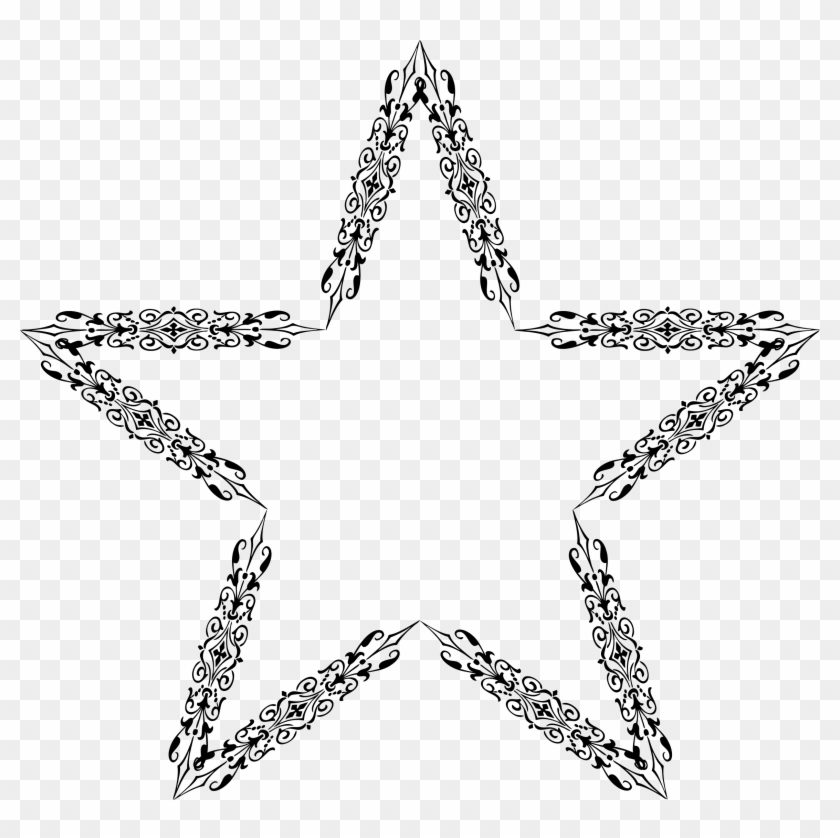 Image Royalty Free Download Ornamental Star Big Image - Clip Art - Png Download