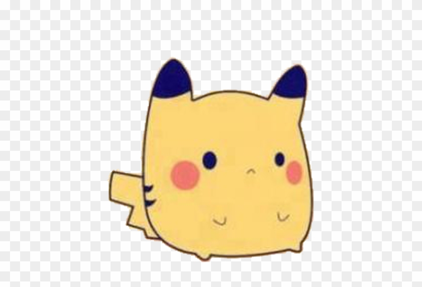 #pikachu #yellow #cute #kawaii #pokemon #tumblr #aesthetic - Fat Kawaii Pikachu Clipart #1254777