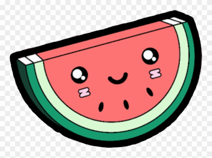 Kawaii Tumblr Melancia Kawaii - Drawing Clipart
