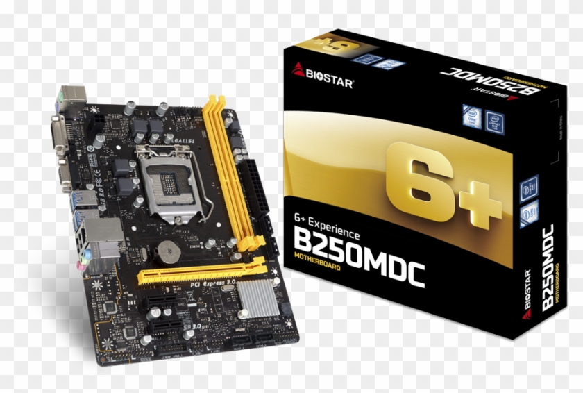 Biostar Introduces The B250mdc Motherboard Offering - Motherboard Clipart #1254976