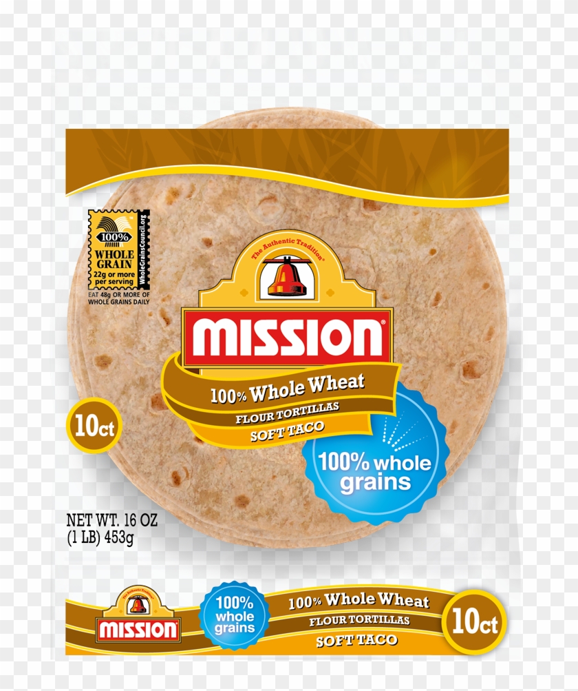 Soft Taco Whole Wheat Tortillas - Mission Low Carb Tortillas Clipart