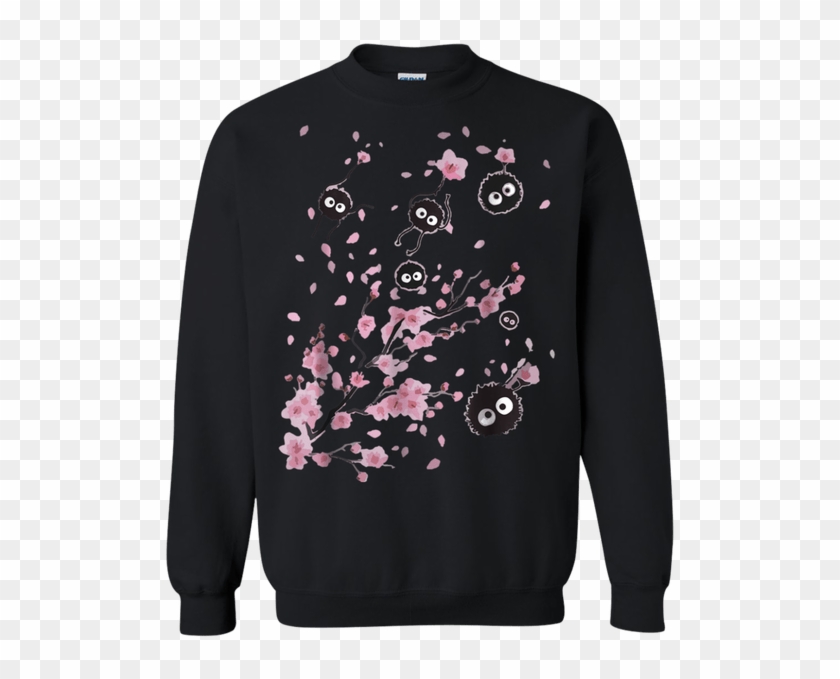 Susuwatari Soot Sakura Flower Shirt Sakura Flowers - Volvo 240 Christmas Sweater Clipart