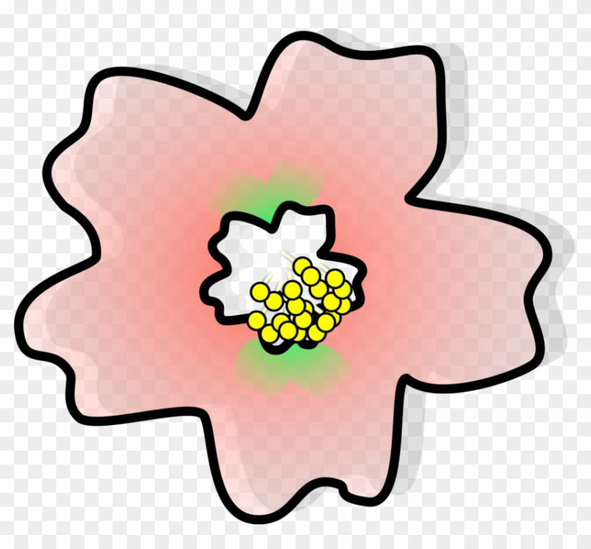 Japan Cherry Blossom Flower Drawing - Sakura Clipart