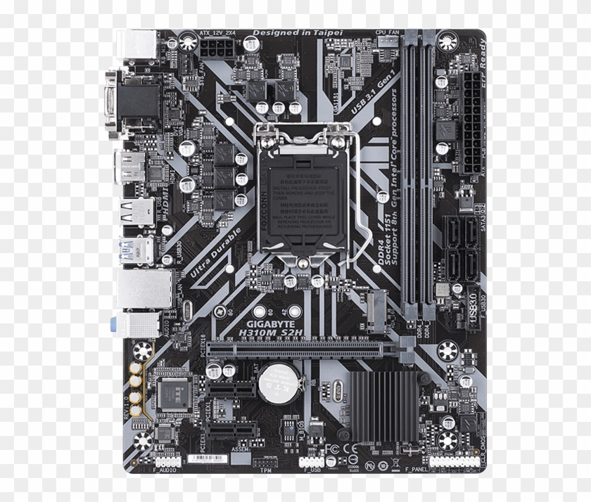 H310m S2h, Intel H310 Chipset, Lga 1151, Hdmi, Microatx - Motherboard Gigabyte H310m S2h Clipart #1255328