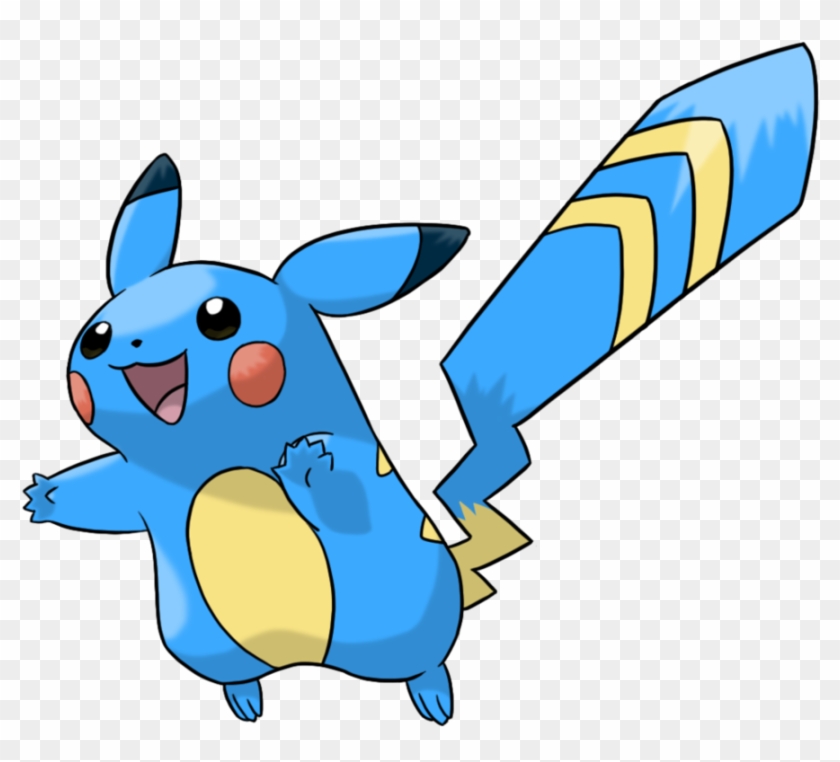 965 X 827 7 - Water Pikachu Clipart #1255595