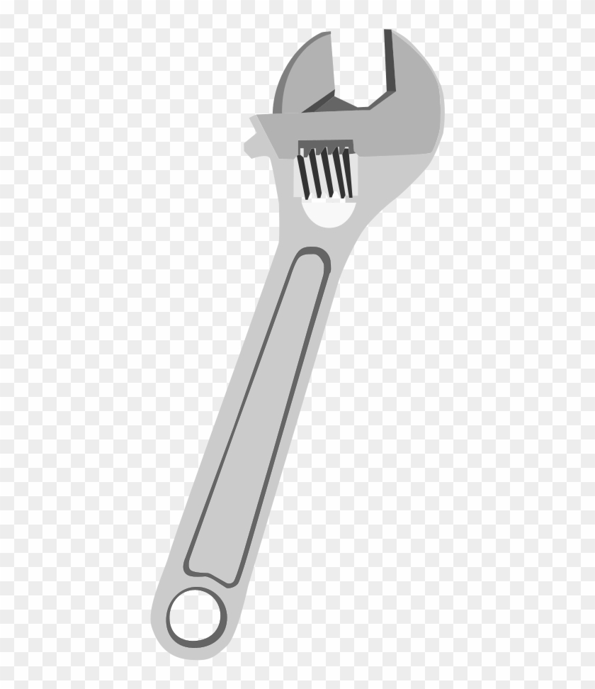How To Set Use Adjustable Wrench Clipart , Png Download - Crescent Wrench Vector Png Transparent Png #1255677