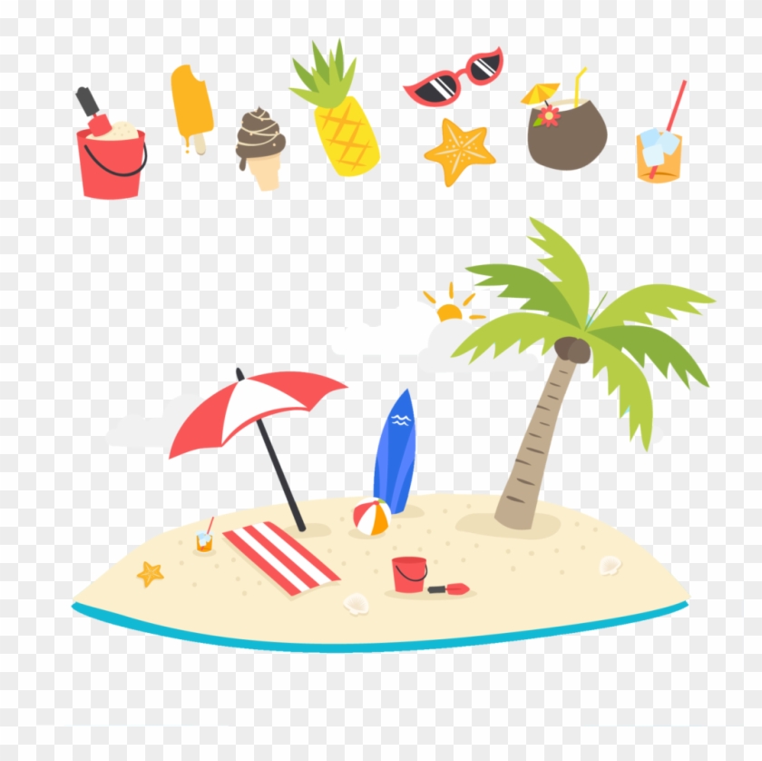 Summer Beach Tree Png Image - Staycation Funny Clipart #1255781