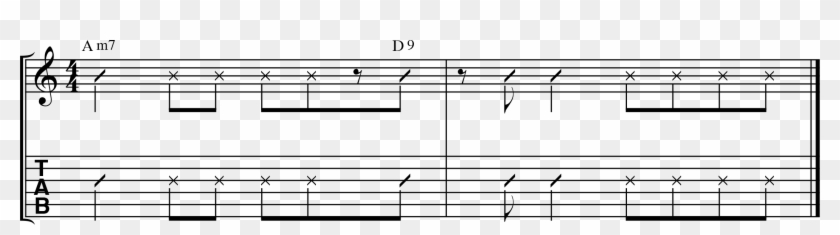 Scratching With Chords - Notes On The 6th String Guitar Clipart #1256434