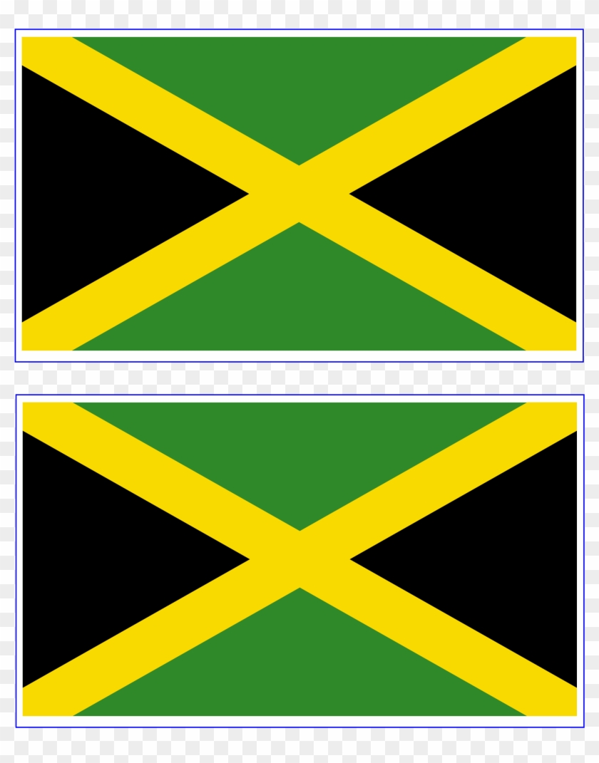 Free Printable Jamaica Flag - Flag Of Jamaica Clipart #1256853