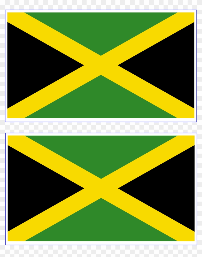 Free Printable Jamaica Flag - Flag Of Jamaica Clipart