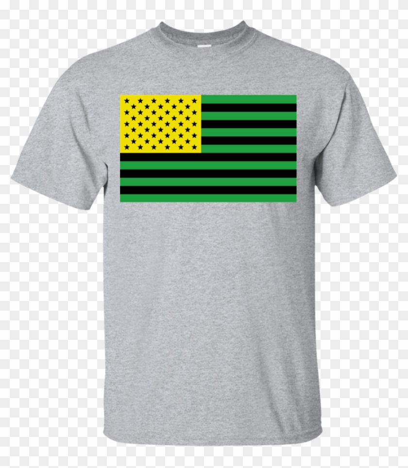 Usa Flag With Jamaica Flag Colors Clipart #1256960