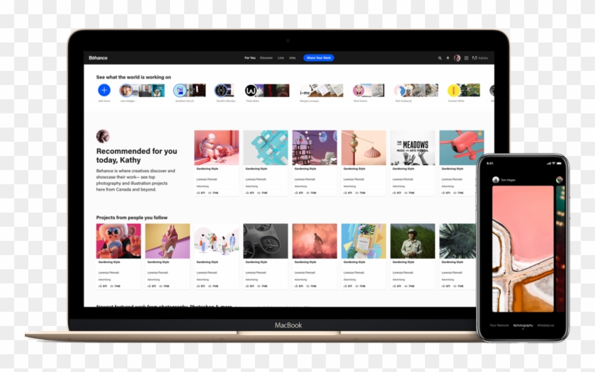 Major Behance Updates Encourage Learning And Collaboration - Adobe Behance Clipart