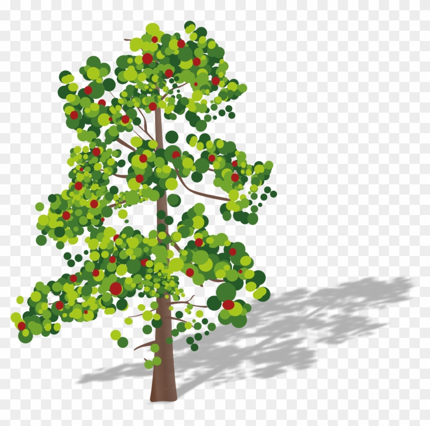 With Fruits Big Image Png Ⓒ - Tree With Shadow Clipart Transparent Png