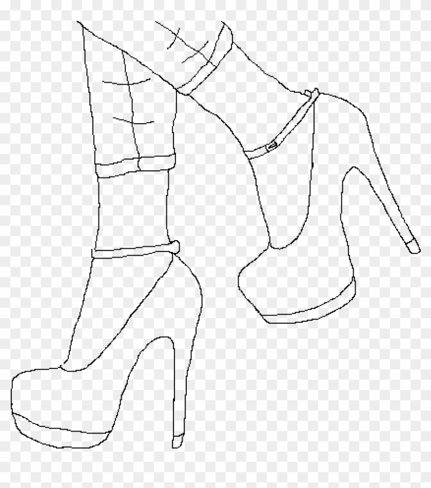 High Heels To Draw , Png Download - Basic Pump Clipart #1257278