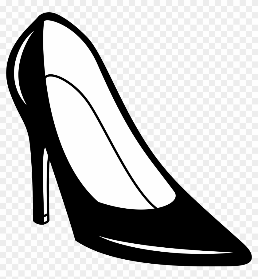 Big Image - Heels Black And White Clipart - Png Download #1257303