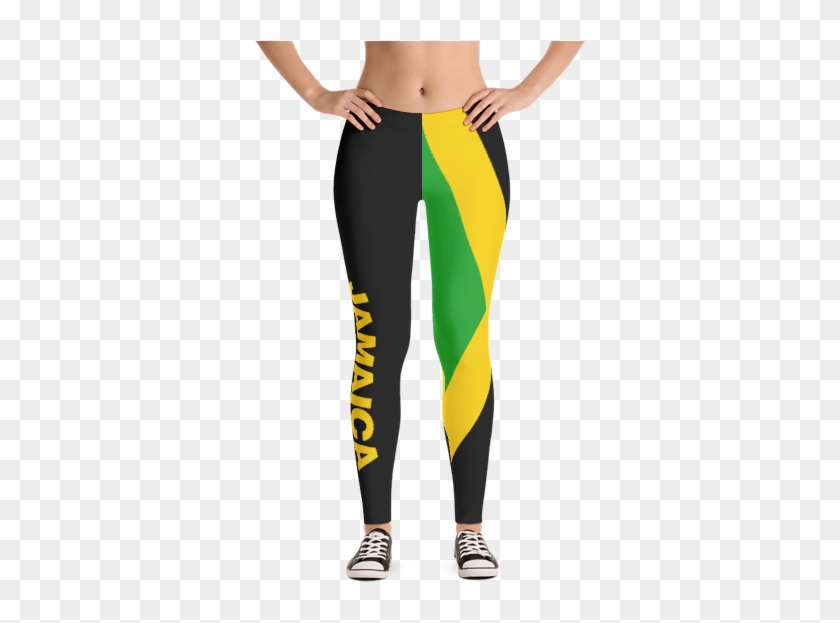 Jamaica "rep Yuh Flag" Leggings - Leggings Clipart #1257441