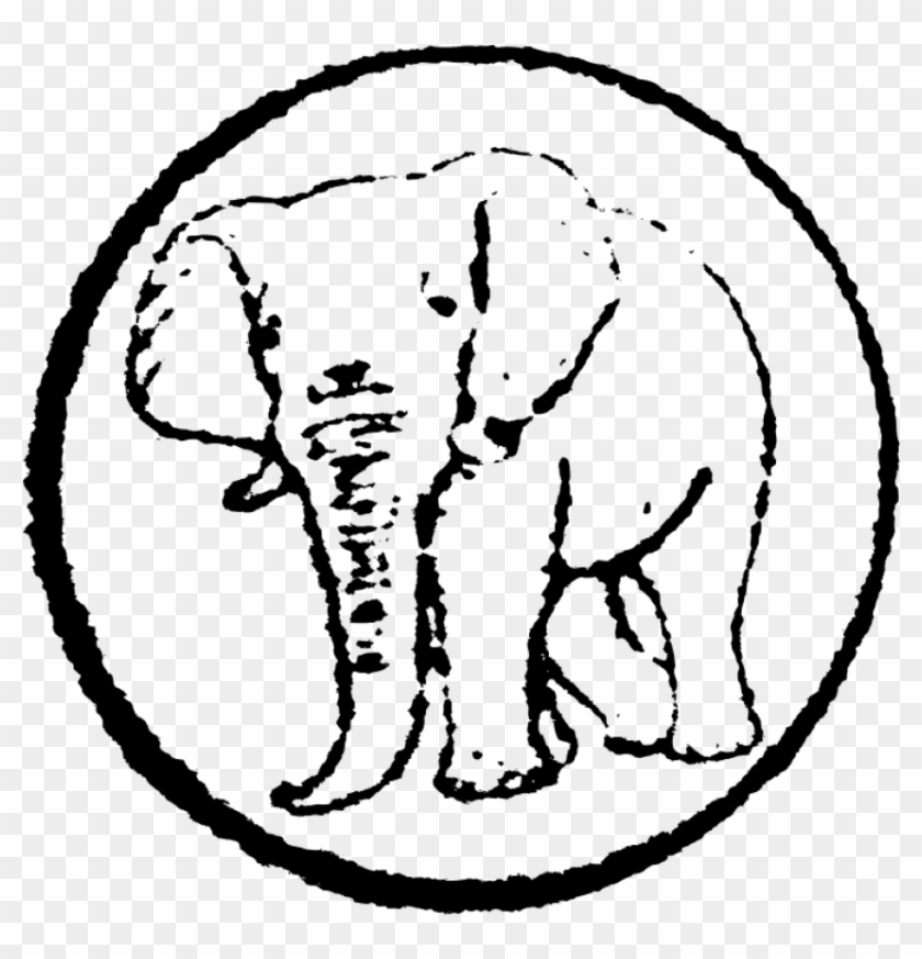 Free Png Download Realistic Cartoon Elephant Png Images - Elefante Vector Drawn Elephant Clipart Black White Transparent Png #1258447