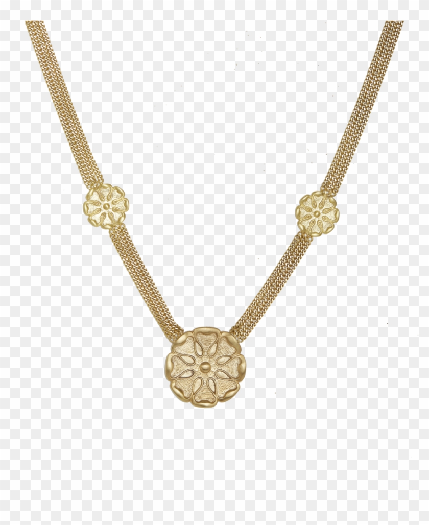 Medallion Triple Chain Necklace - Joyalukkas Mangalsutra Designs Clipart #1258482