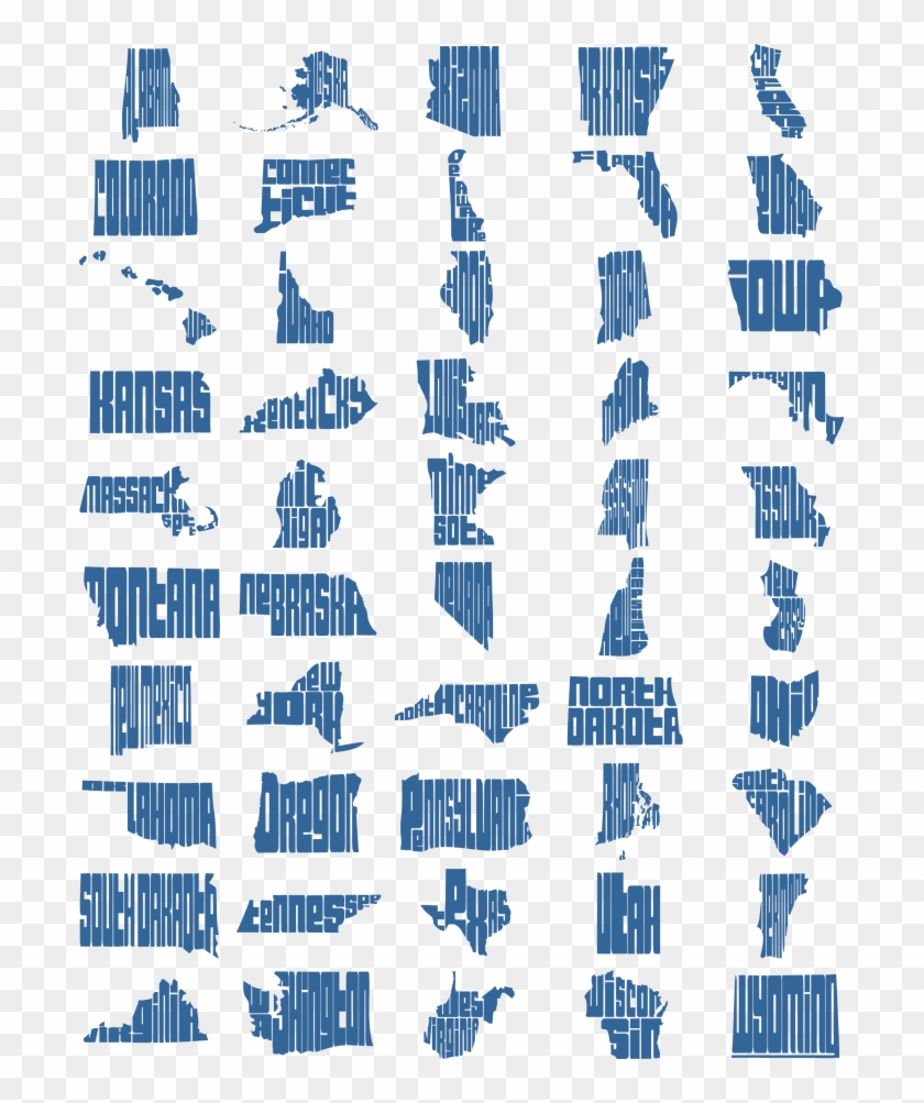 We Have Designed A Unique T-shirt For Each Of The 50 - Paper Clipart