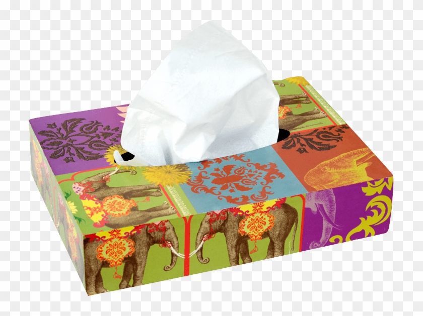 Decorative Elephant Wooden Tissue Box - Facial Tissue Clipart #1258704