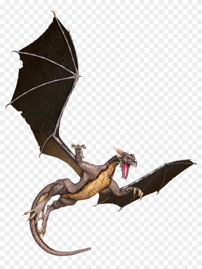 Download - Dragon Silhouette Clipart #1259021