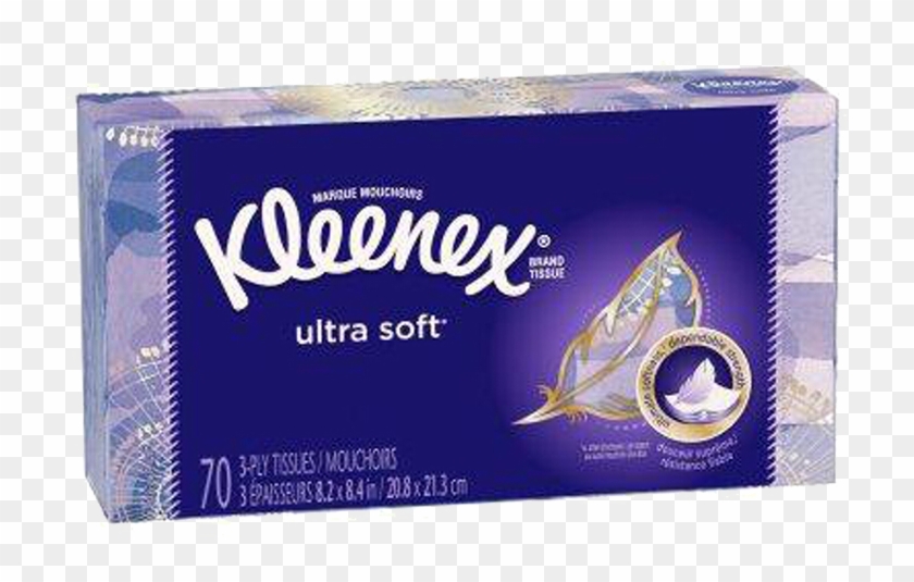 Kleenex Ultra Facial Tissues Box Of 70, 3-ply Sheets - Kleenex Clipart #1259309