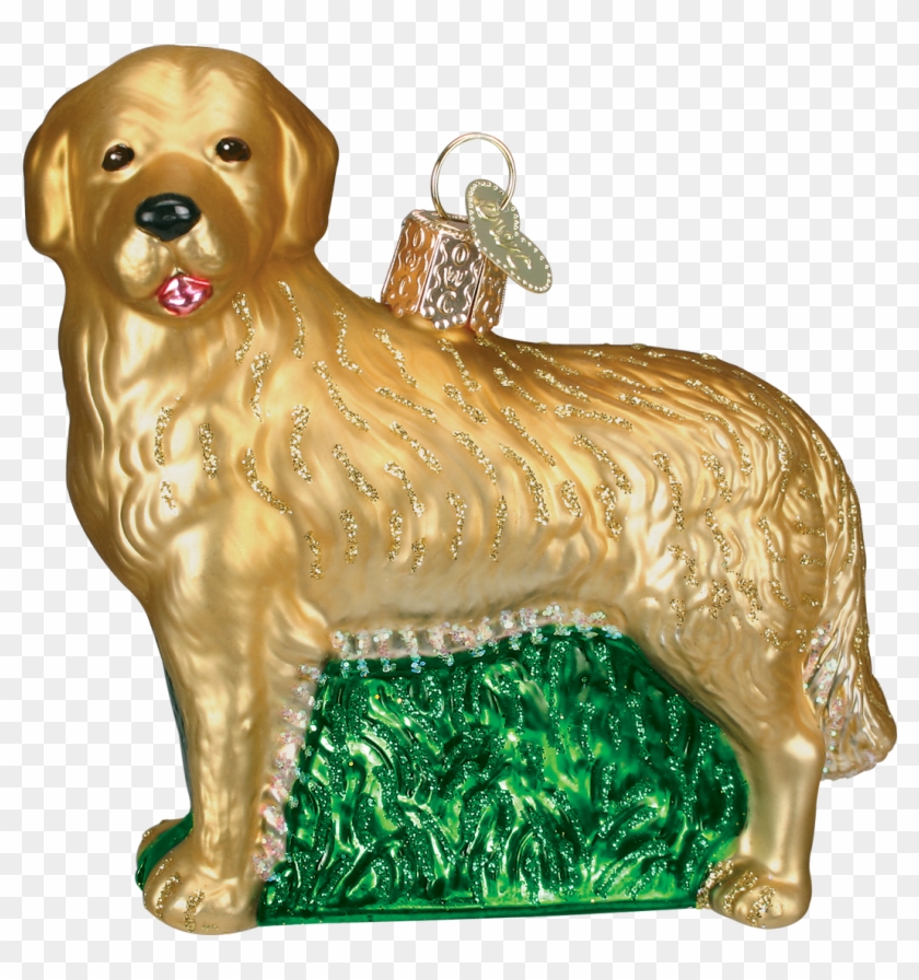 Golden Retriever Christmas Tree Decoration Clipart #1259560