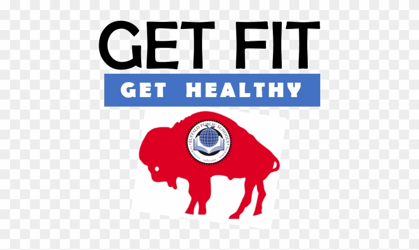 Get Fit Get Healthy Buffalo Logo Clipart