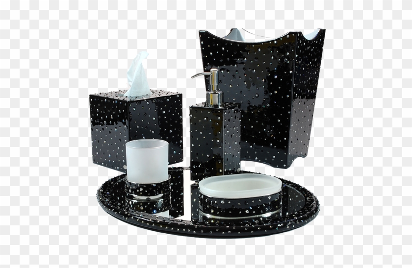 Download Mike & Ally Stardust Long Tissue Box Silver Trim Black