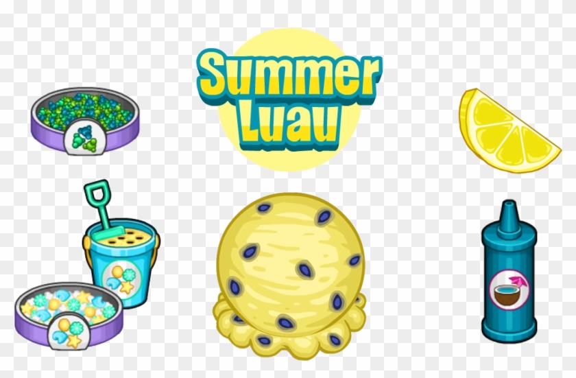 Summer Luau Ingredients Clipart #1260097