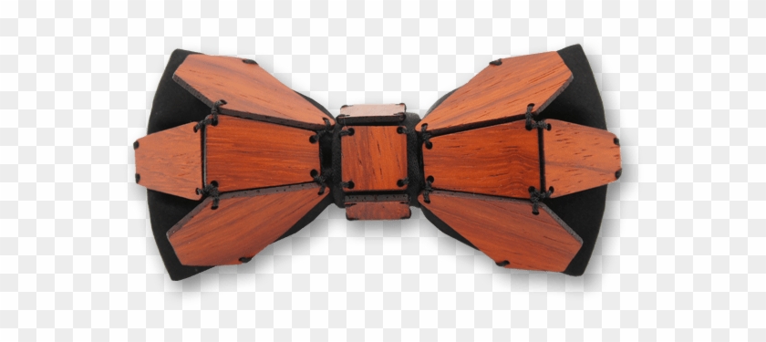 Geometry Flower In Red Rosewood Bow Tie - Belt Clipart
