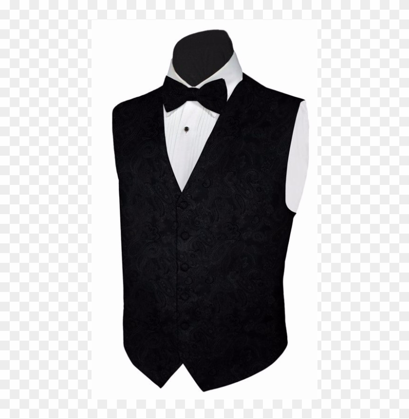 650 X 650 11 - Bow Tie Vest With Necktie Clipart
