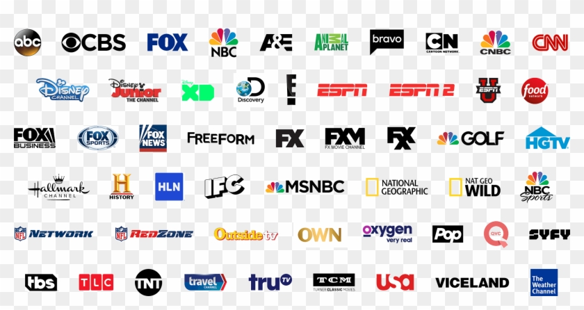 All Of Your Favorite Networks Right At Your Fingertips - Tv Network Logos Clipart #1260577