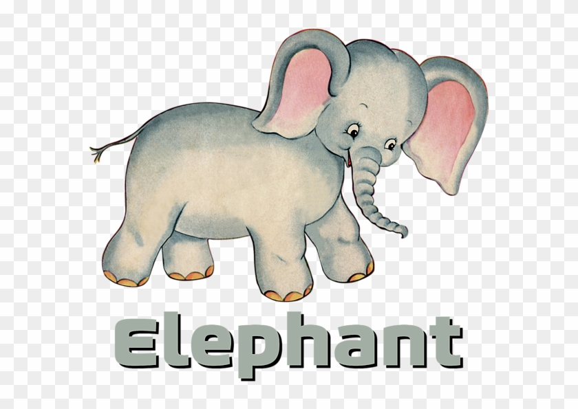 Click And Drag To Re-position The Image, If Desired - Vintage Baby Elephant Illustration Clipart